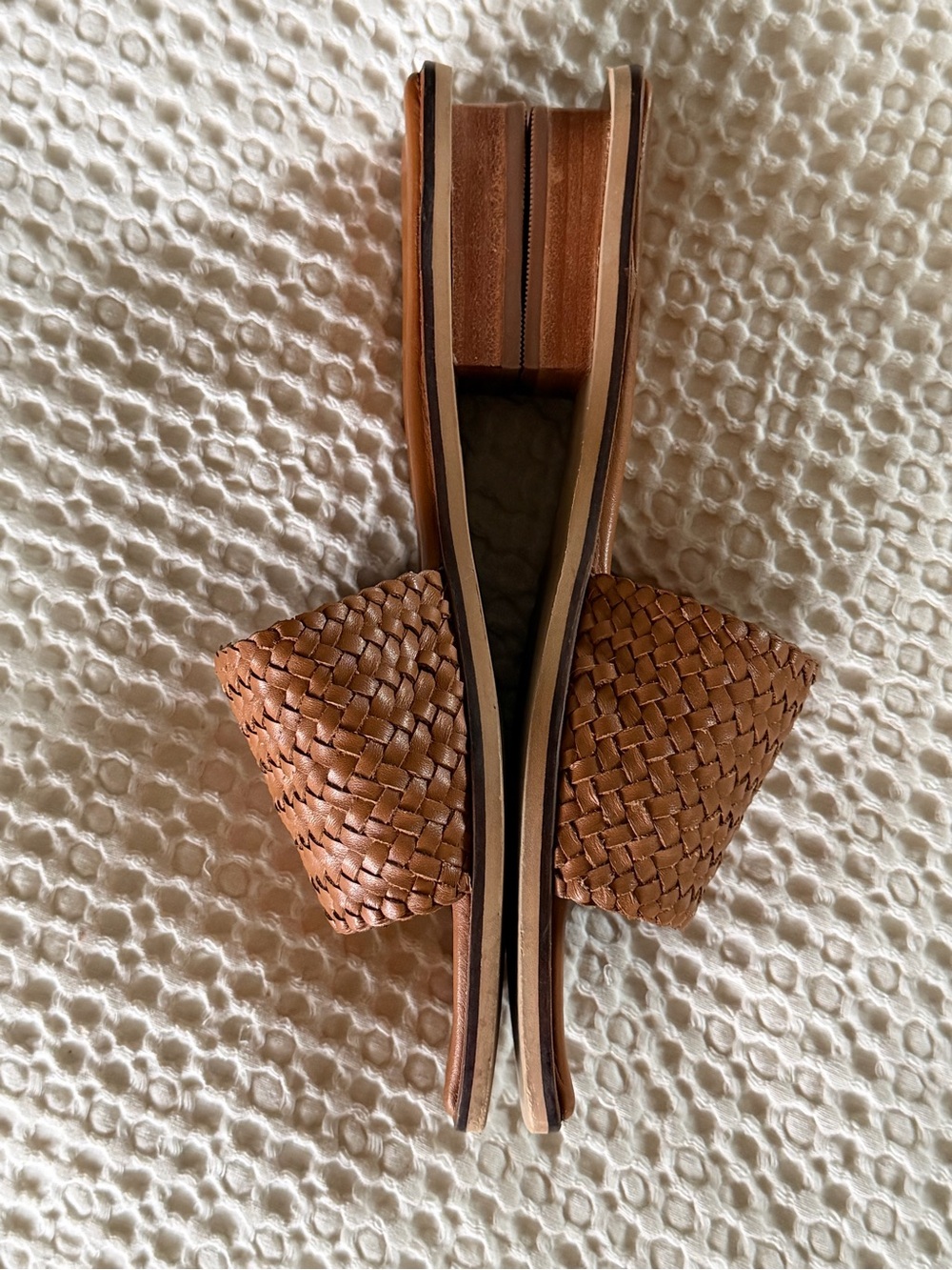 Bembien Mesa Woven Leather Slides Sienna EU 37 - Picture 10 of 13